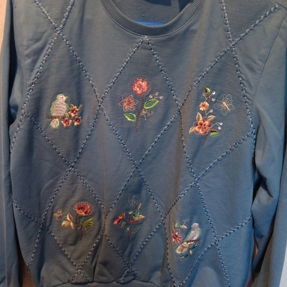 VTG Alfred Dunner Embroidered Sweater {M} - Picture 4 of 5